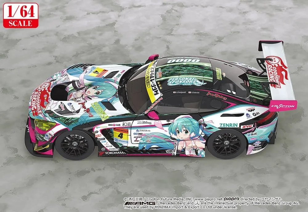 Hatsune Miku GT Project Vehicle 1/64 Good Smile Hatsune Miku AMG 2019 SUPER GT Ver. 7 cm